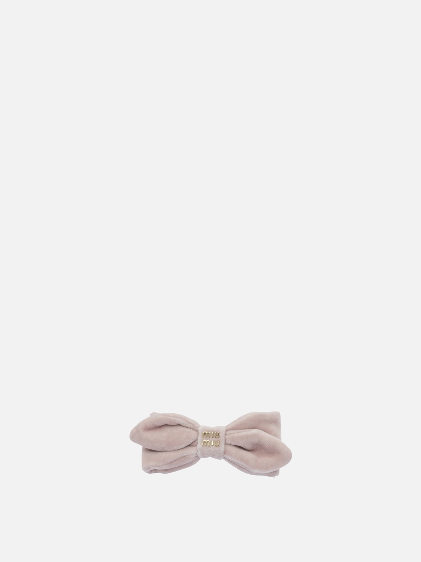 Hair clips 100% brass - 100% cotton  White - Miu Miu Women | PDP | VIETTI Online Store | thumbnail