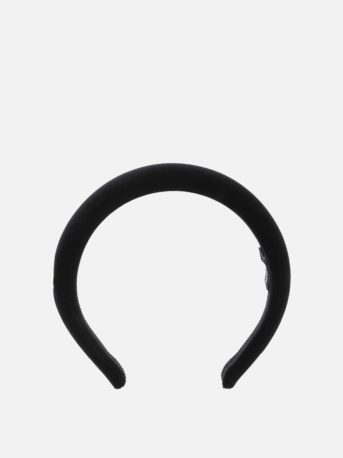 Headbands 100% cotton - 100% glass  Black - Miu Miu Women | PDP | VIETTI Online Store | Zoom-Modal
