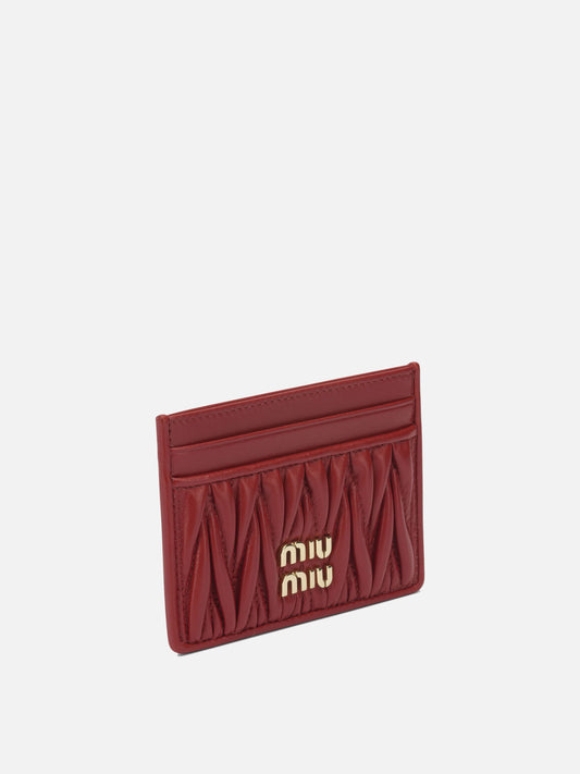 Card holders 100 % calf leather  Red - Miu Miu Women | PDP | VIETTI Online Store | 2
