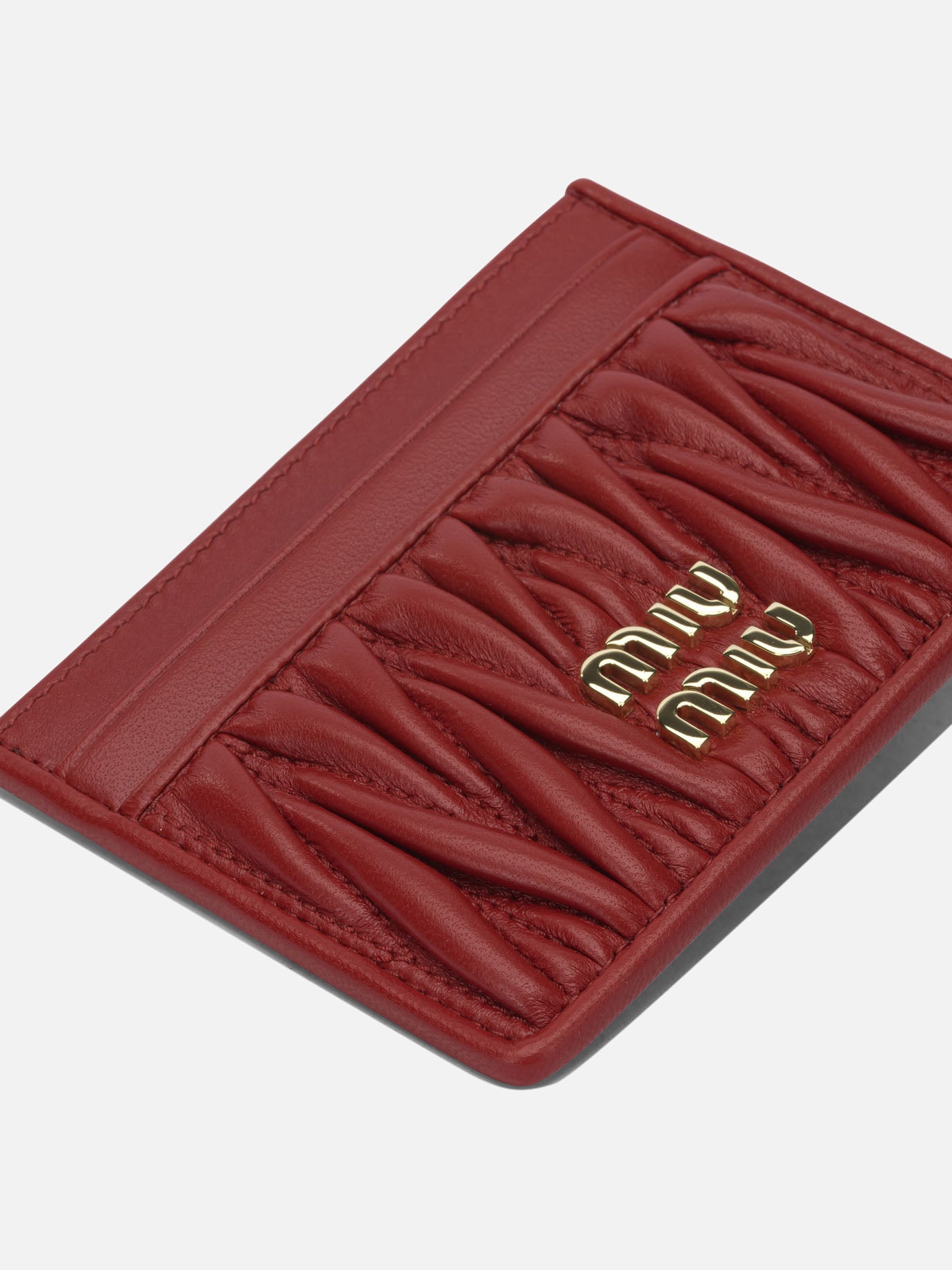 Card holders 100 % calf leather  Red - Miu Miu Women | PDP | VIETTI Online Store | Zoom-Modal_4
