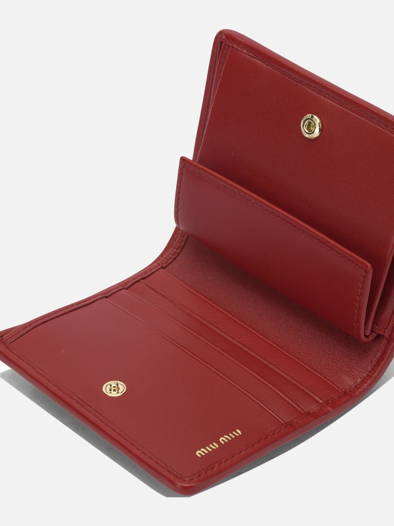 Wallets 100% lamb leather  Red - Miu Miu Women | PDP | VIETTI Online Store | thumbnail_4