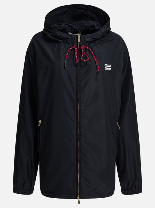 Windbreakers Logo  Blue - Miu Miu Women | PDP | VIETTI Online Store 
