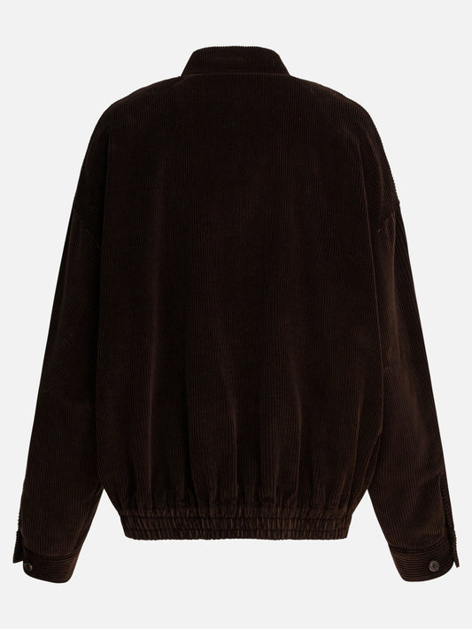 Bomber jackets Logo  Brown - Miu Miu Women | PDP | VIETTI Online Store | 2
