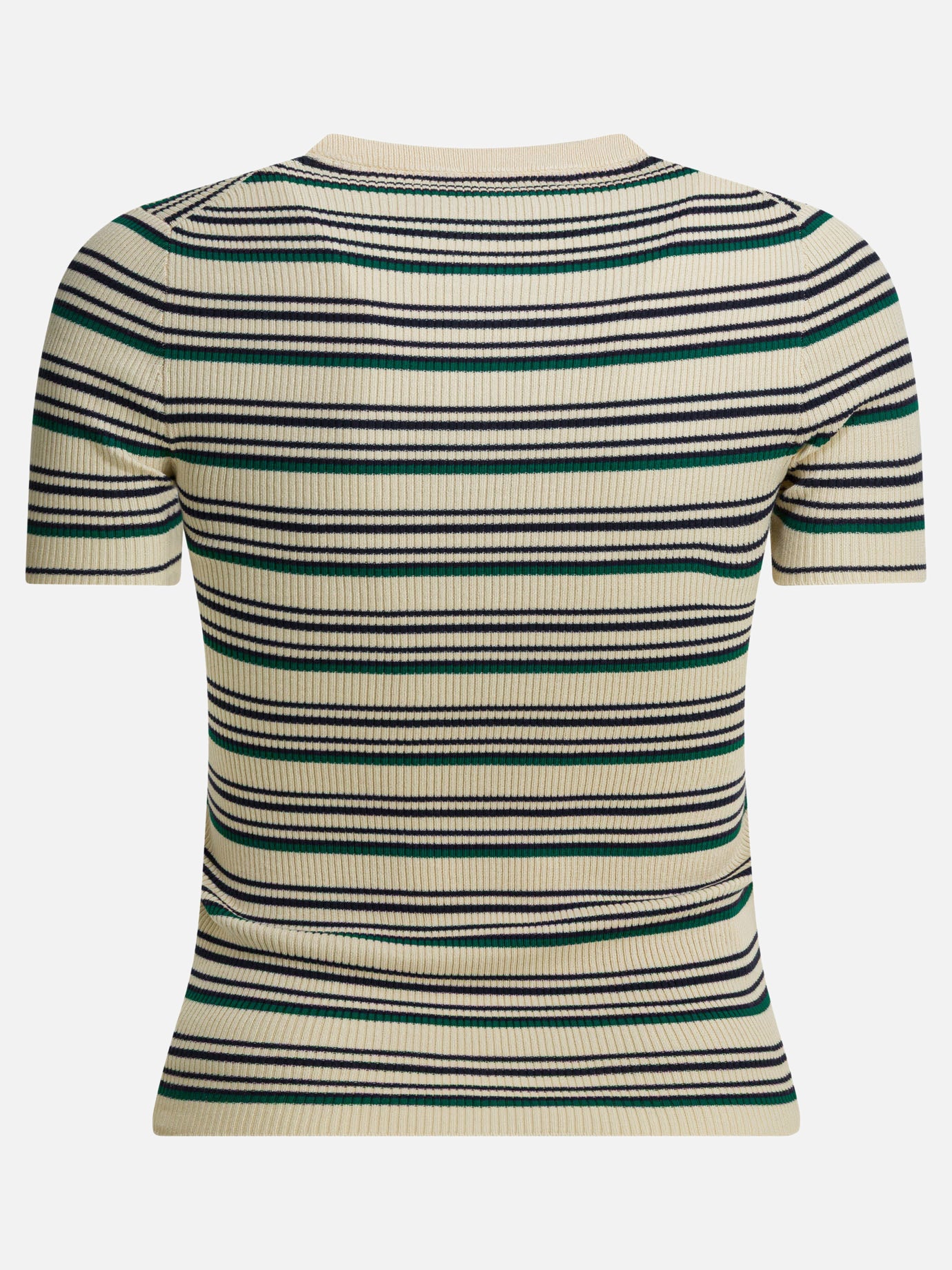 Henley t-shirts Striped  Beige - Miu Miu Women | PDP | VIETTI Online Store | thumbnail_2