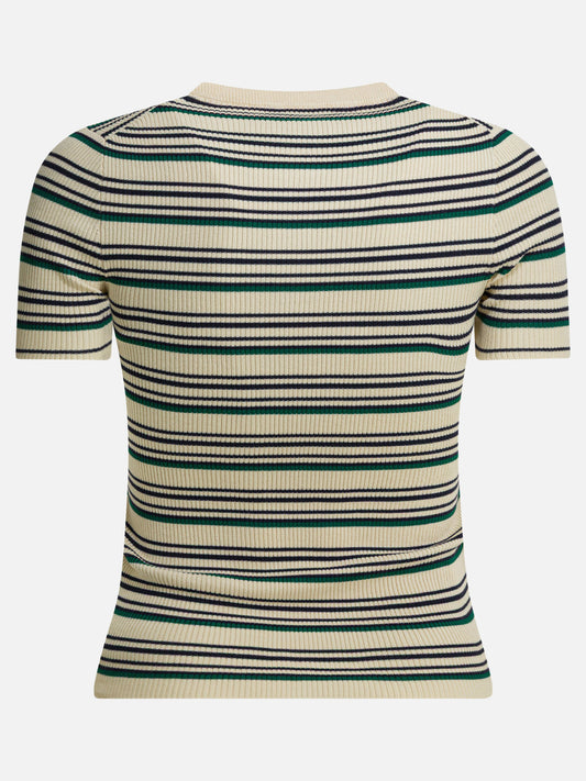 Henley t-shirts Striped  Beige - Miu Miu Women | PDP | VIETTI Online Store | 2
