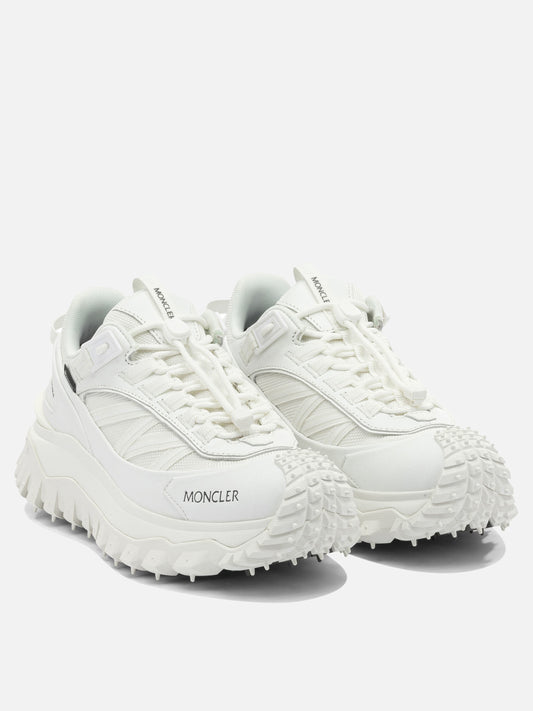 Low top sneakers 60% nylon 40% leather - 100% rubber  White - Moncler Women | PDP | VIETTI Online Store | 2
