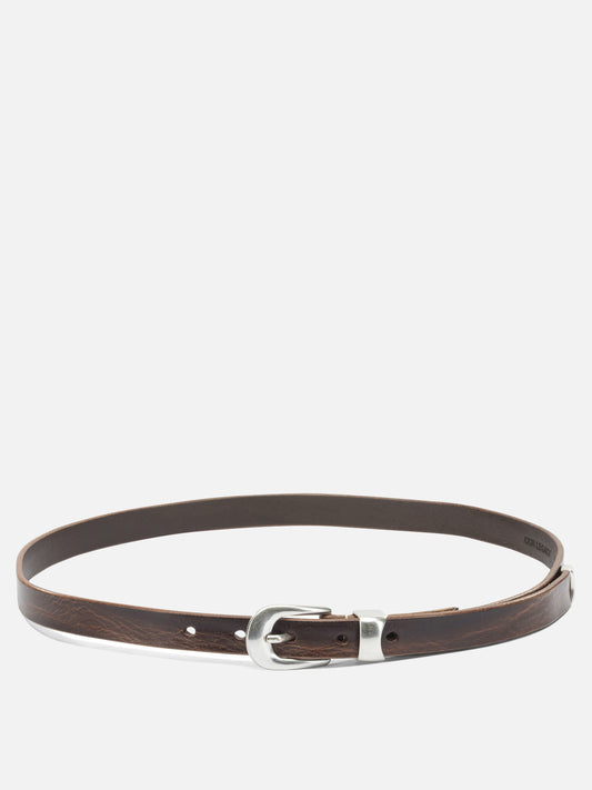 Leather belts 100% leather  Brown - Our Legacy Men | PDP | VIETTI Online Store 
