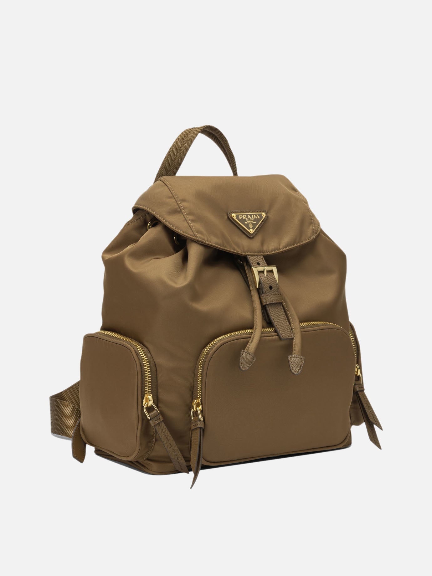 Casual backpacks 100% recycled polyamide  Brown - Prada Women | PDP | VIETTI Online Store | thumbnail_2
