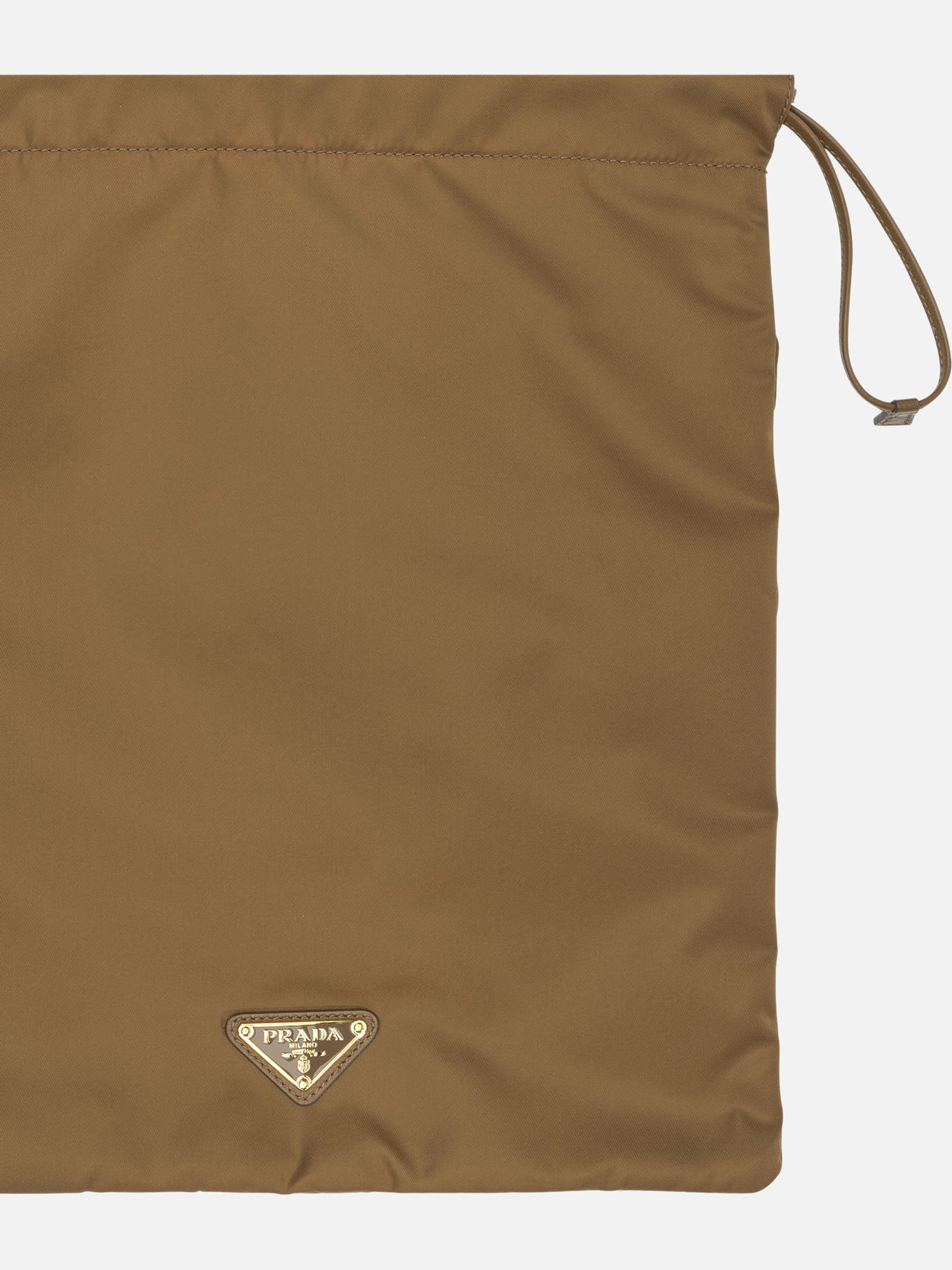 Document cases 100% recycled polyamide - Other fabric: 100% lamb leather  Brown - Prada Women | PDP | VIETTI Online Store | Zoom-Modal_3
