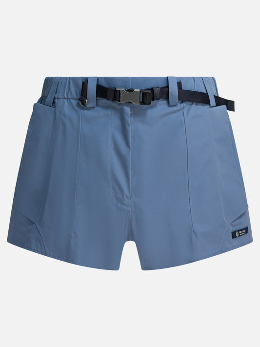 Technical shorts Solid colour  Light blue - Prada Women | PDP | VIETTI Online Store 
