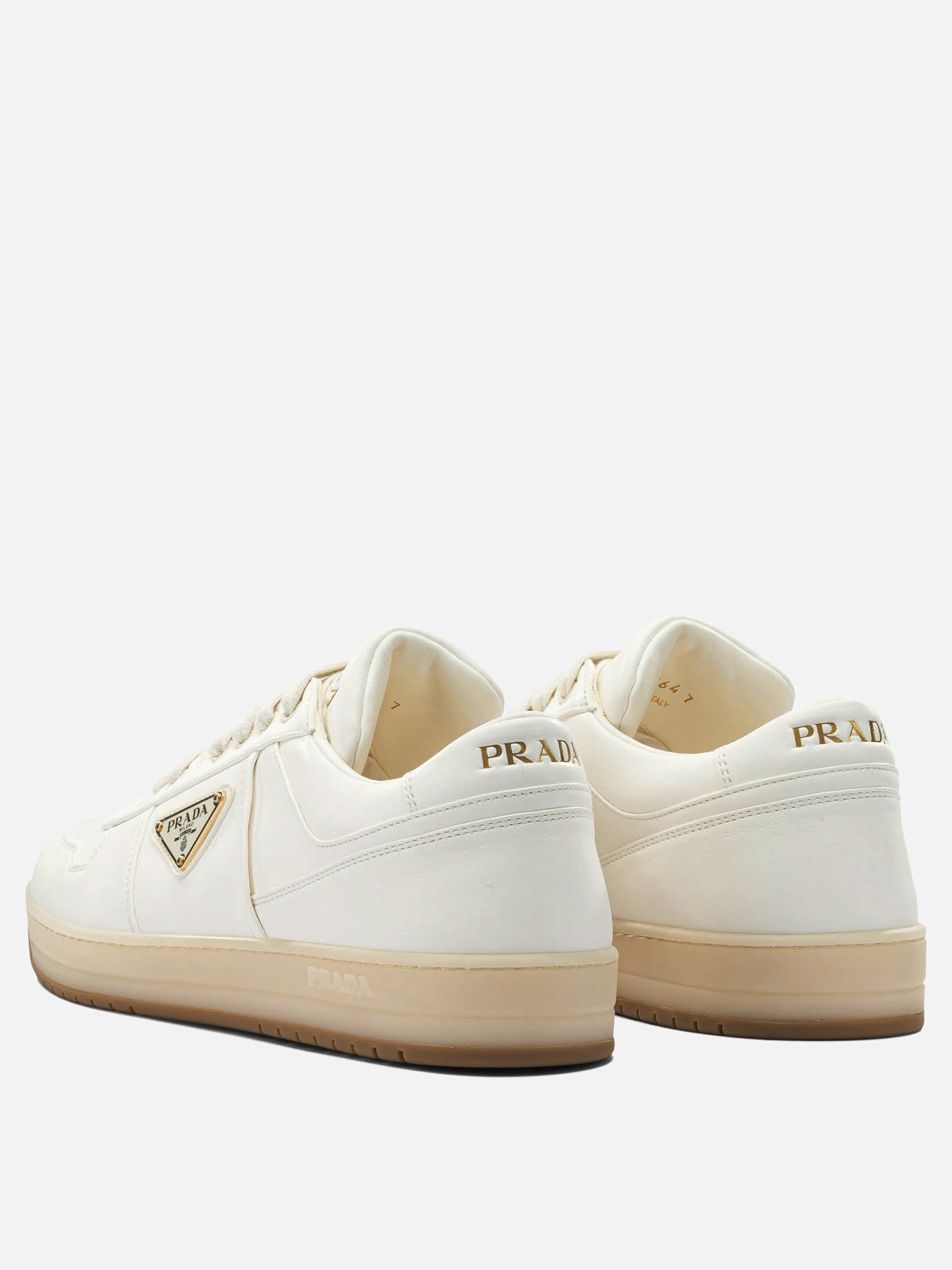 Low top sneakers 100% lamb leather  White - Prada Men | PDP | VIETTI Online Store | thumbnail_4