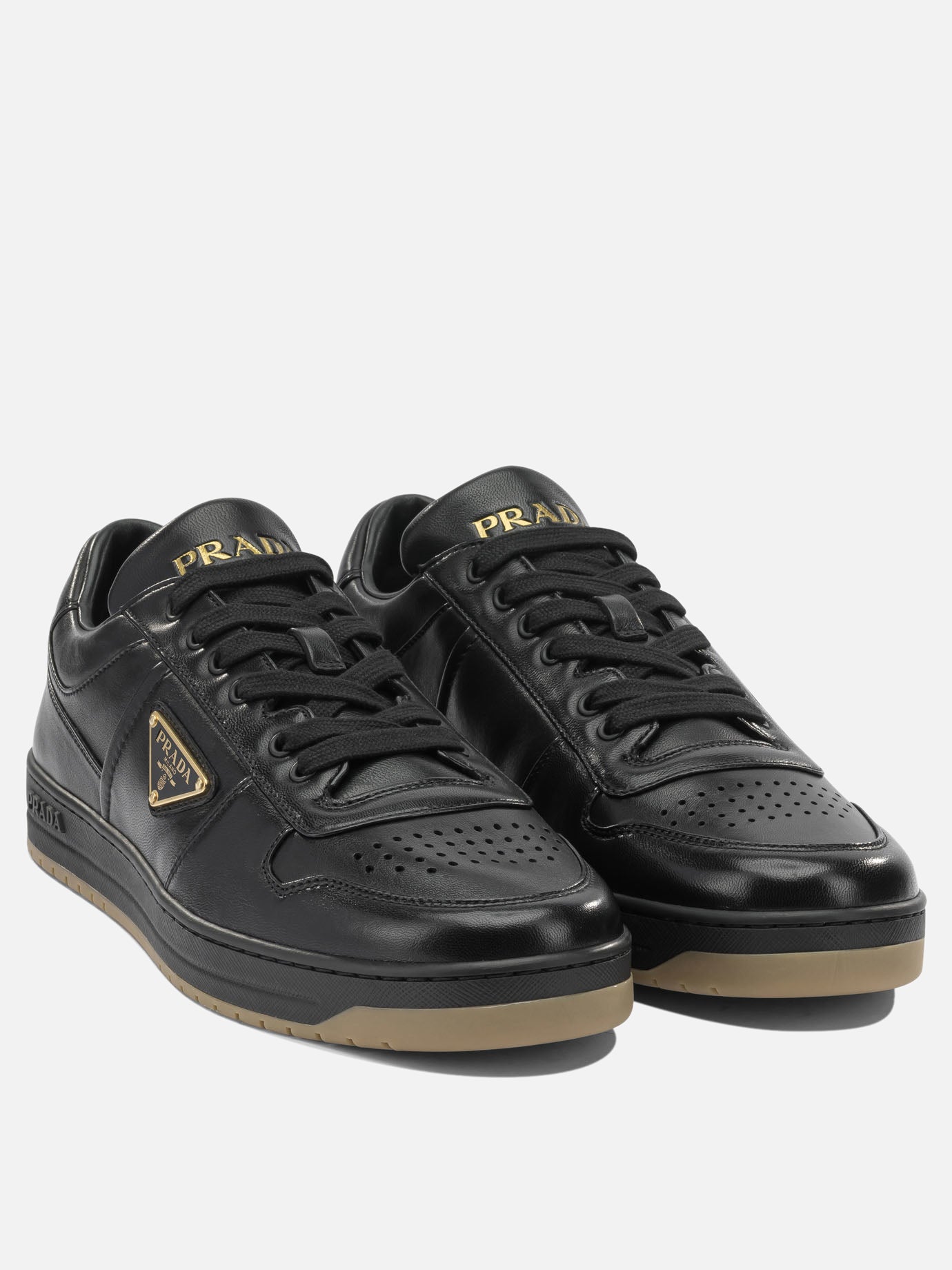 Low top sneakers 100% lamb leather  Black - Prada Men | PDP | VIETTI Online Store | thumbnail_2