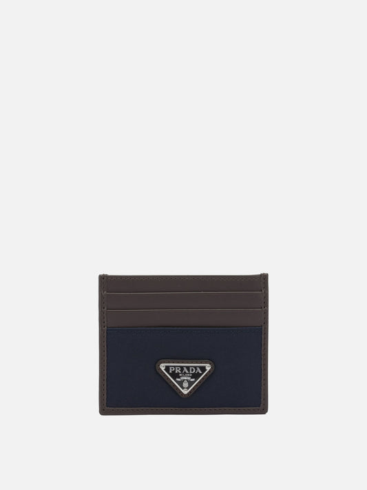 Card holders 100% recycled polyamide  Blue - Prada Men | PDP | VIETTI Online Store 
