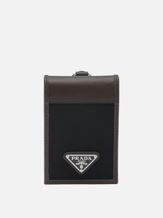 Card holders 100% recycled polyamide  Black - Prada Men | PDP | VIETTI Online Store 
