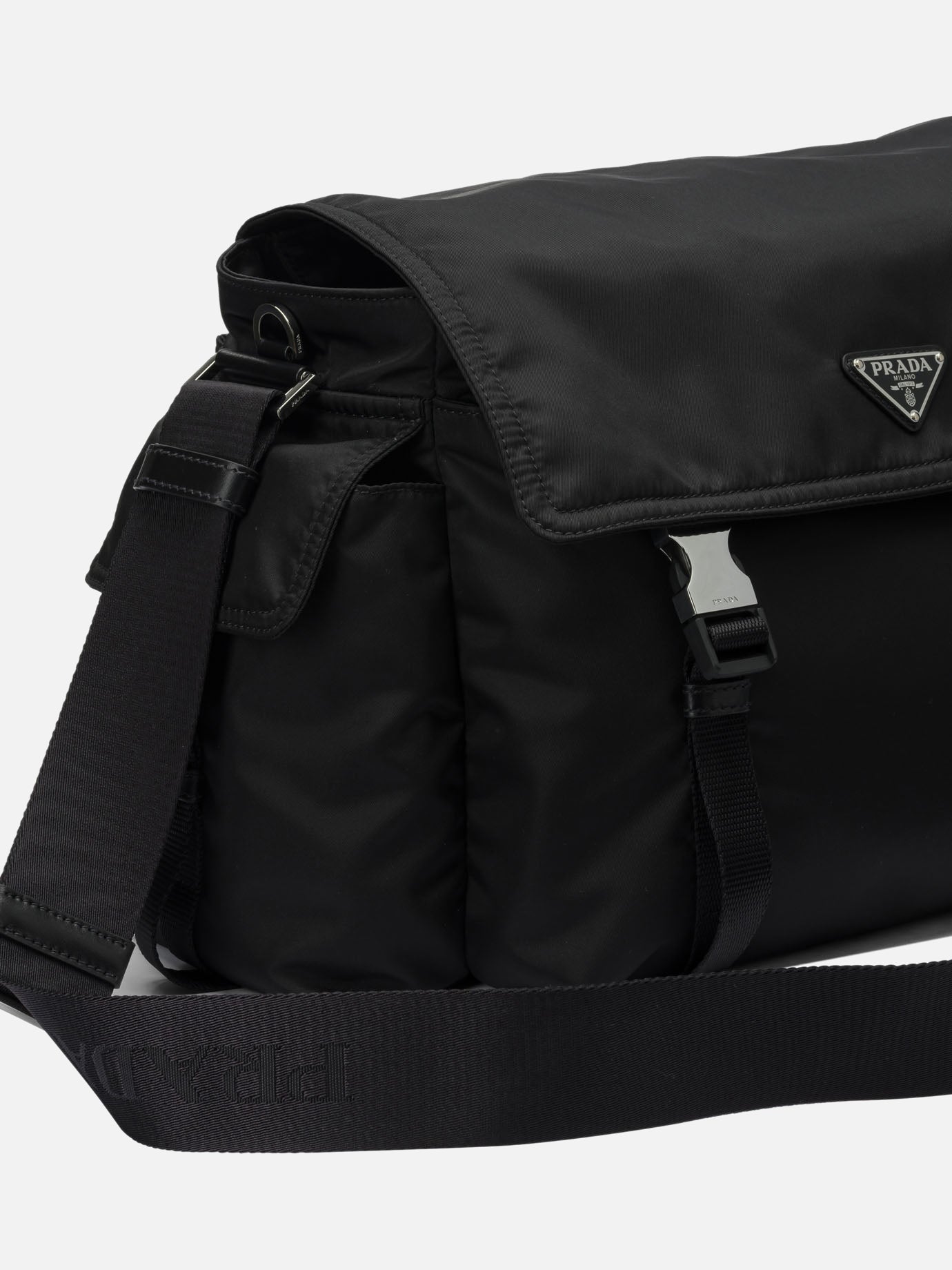 Large bags 100% recycled polyamide  Black - Prada Men | PDP | VIETTI Online Store | thumbnail_4