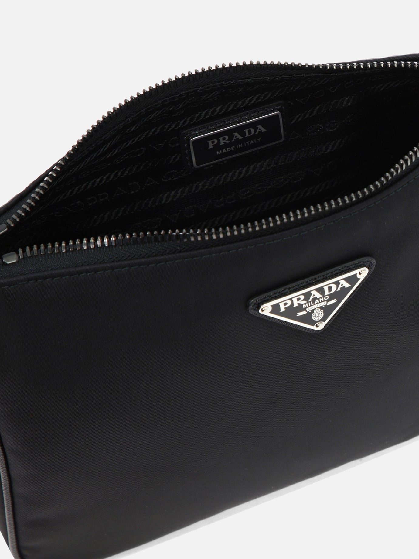 Small bags 100% recycled polyamide - Other fabric: 100% calf leather  Black - Prada Men | PDP | VIETTI Online Store | thumbnail_5
