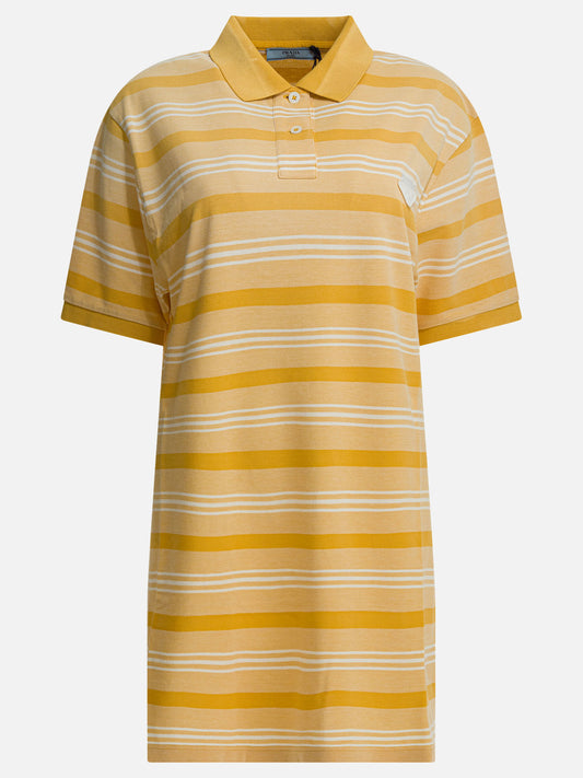 Mini dresses Logo  Yellow - Prada Women | PDP | VIETTI Online Store 
