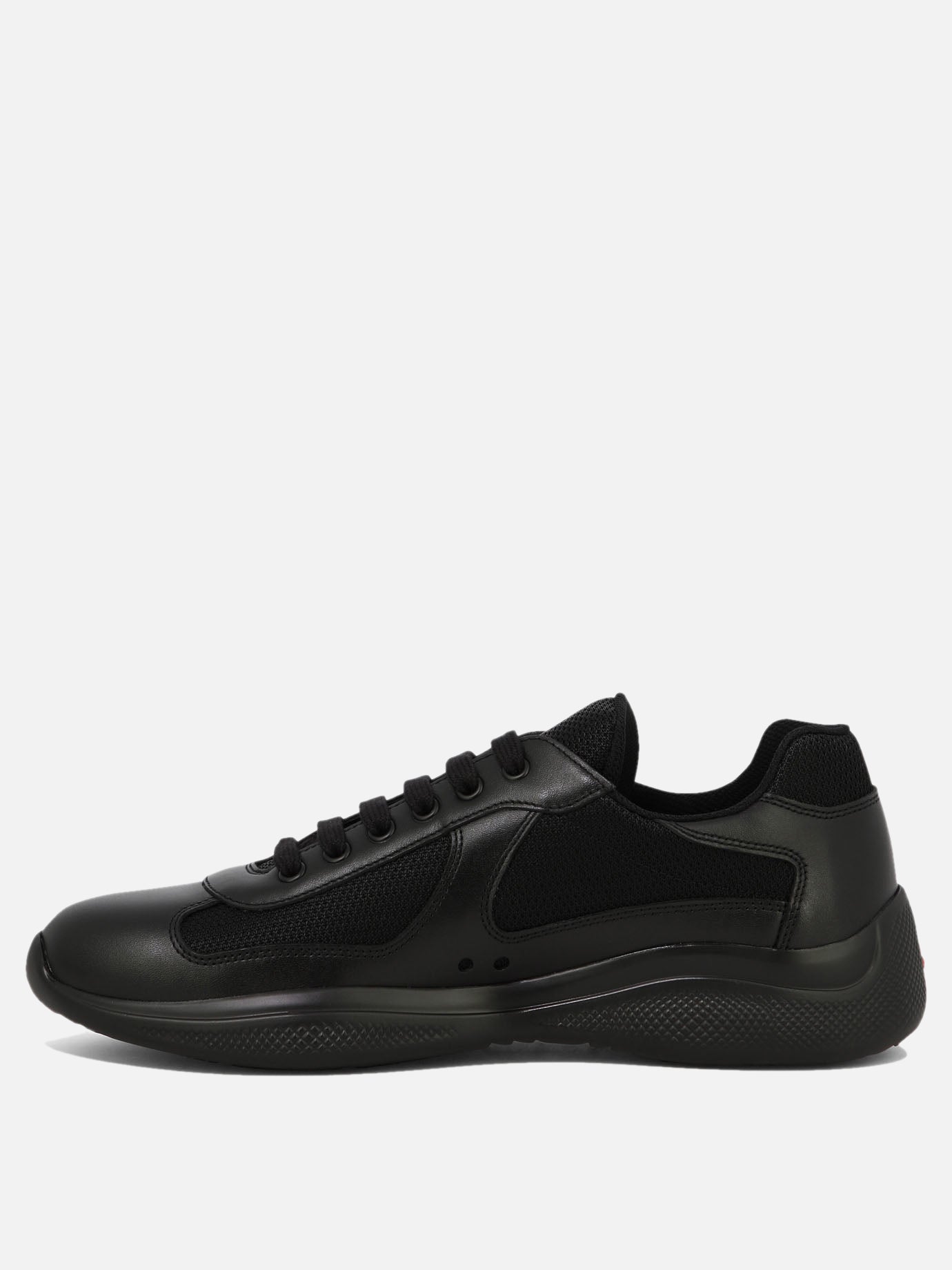 Low top sneakers 100% polyamide - 100% calf leather  Black - Prada Men | PDP | VIETTI Online Store | Zoom-Modal_3
