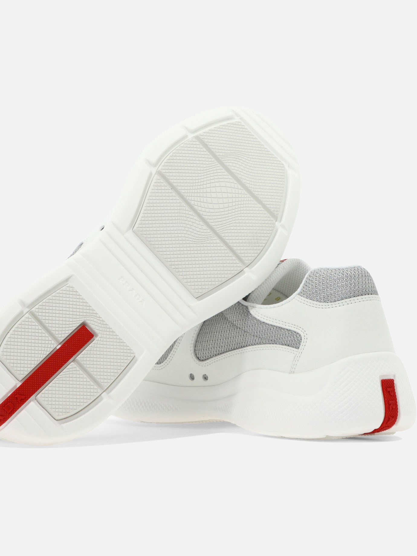 Low top sneakers 100% leather - 100% fabric - 100% rubber  White - Prada Men | PDP | VIETTI Online Store | thumbnail_5