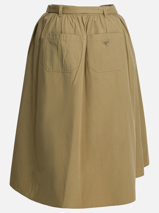 Midi skirts Solid colour  Beige - Prada Women | PDP | VIETTI Online Store | 2
