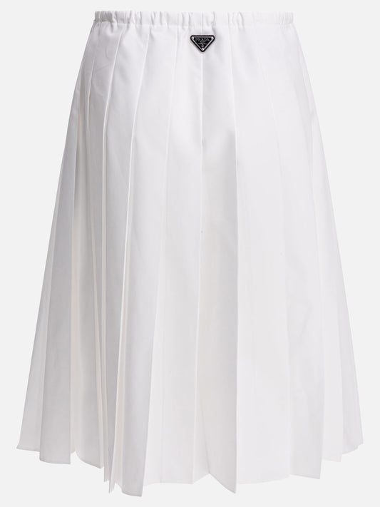 Midi skirts Logo  White - Prada Women | PDP | VIETTI Online Store | 2
