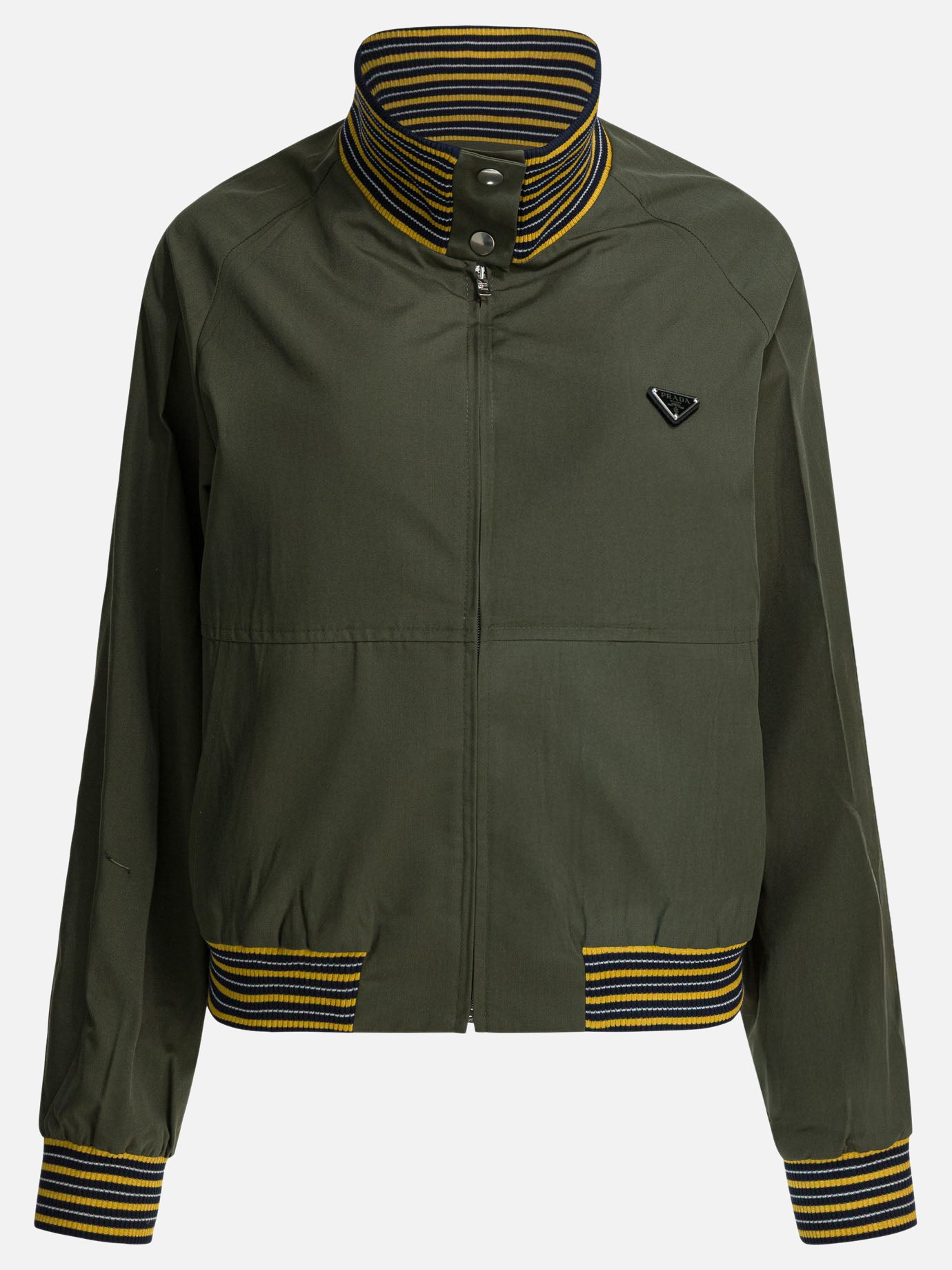 Bomber jackets Logo  Green - Prada Women | PDP | VIETTI Online Store | thumbnail