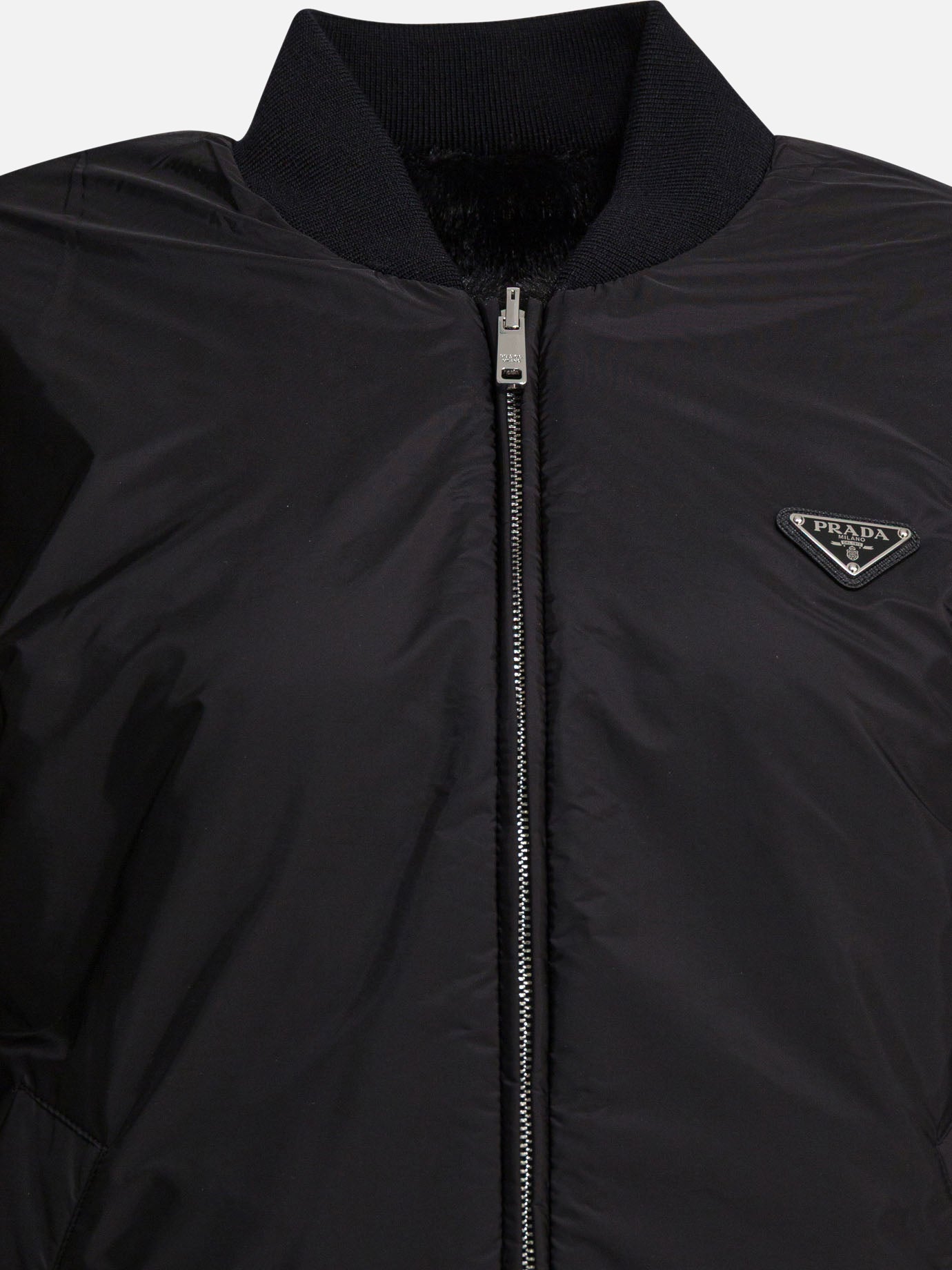 Bomber jackets Logo  Black - Prada Women | PDP | VIETTI Online Store | Zoom-Modal_6
