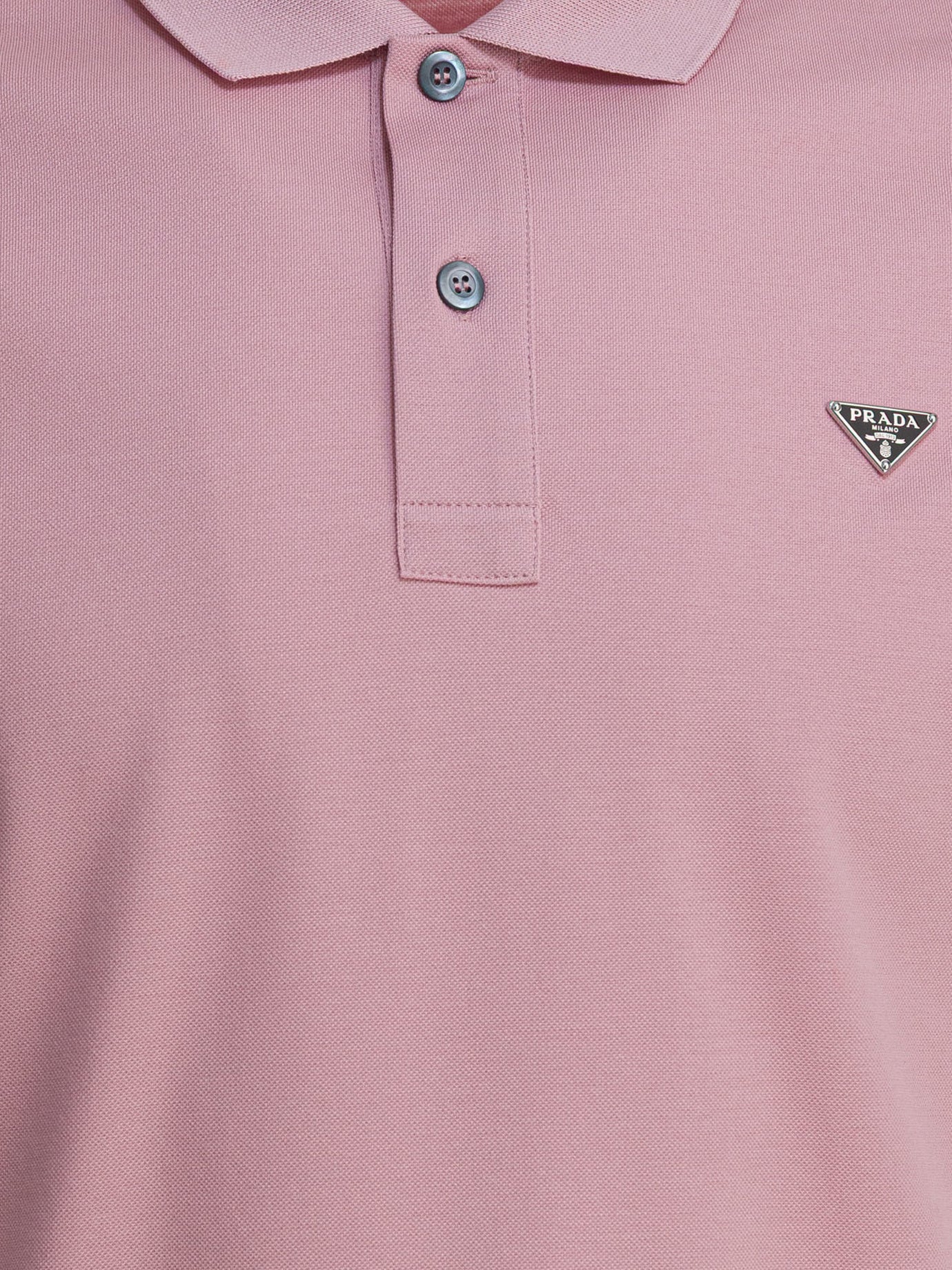 Polo shirts with buttons Logo  Pink - Prada Men | PDP | VIETTI Online Store | Zoom-Modal_3
