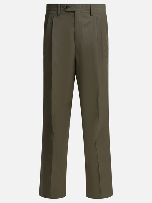 Tailored trousers Solid colour  Green - Prada Men | PDP | VIETTI Online Store 
