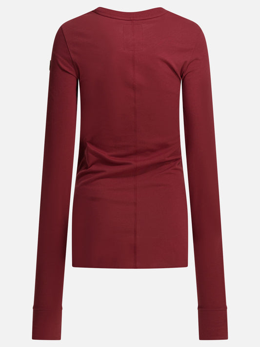 Crewneck t-shirts Solid colour  Red - Rick Owens Women | PDP | VIETTI Online Store | 2
