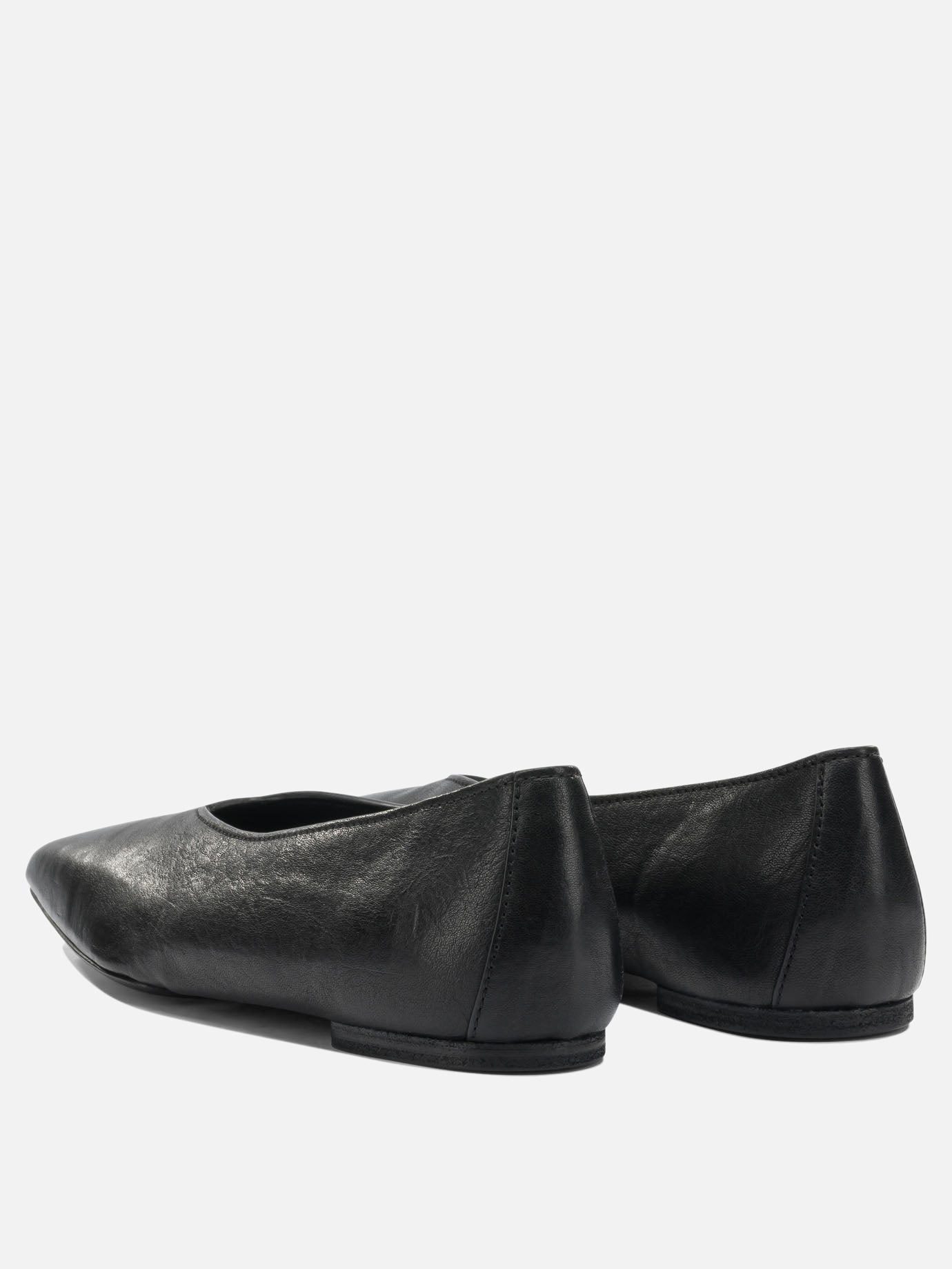 Classic ballet flats 100% ram leather - 100% cow leather  Black - Rick Owens Women | PDP | VIETTI Online Store | thumbnail_4