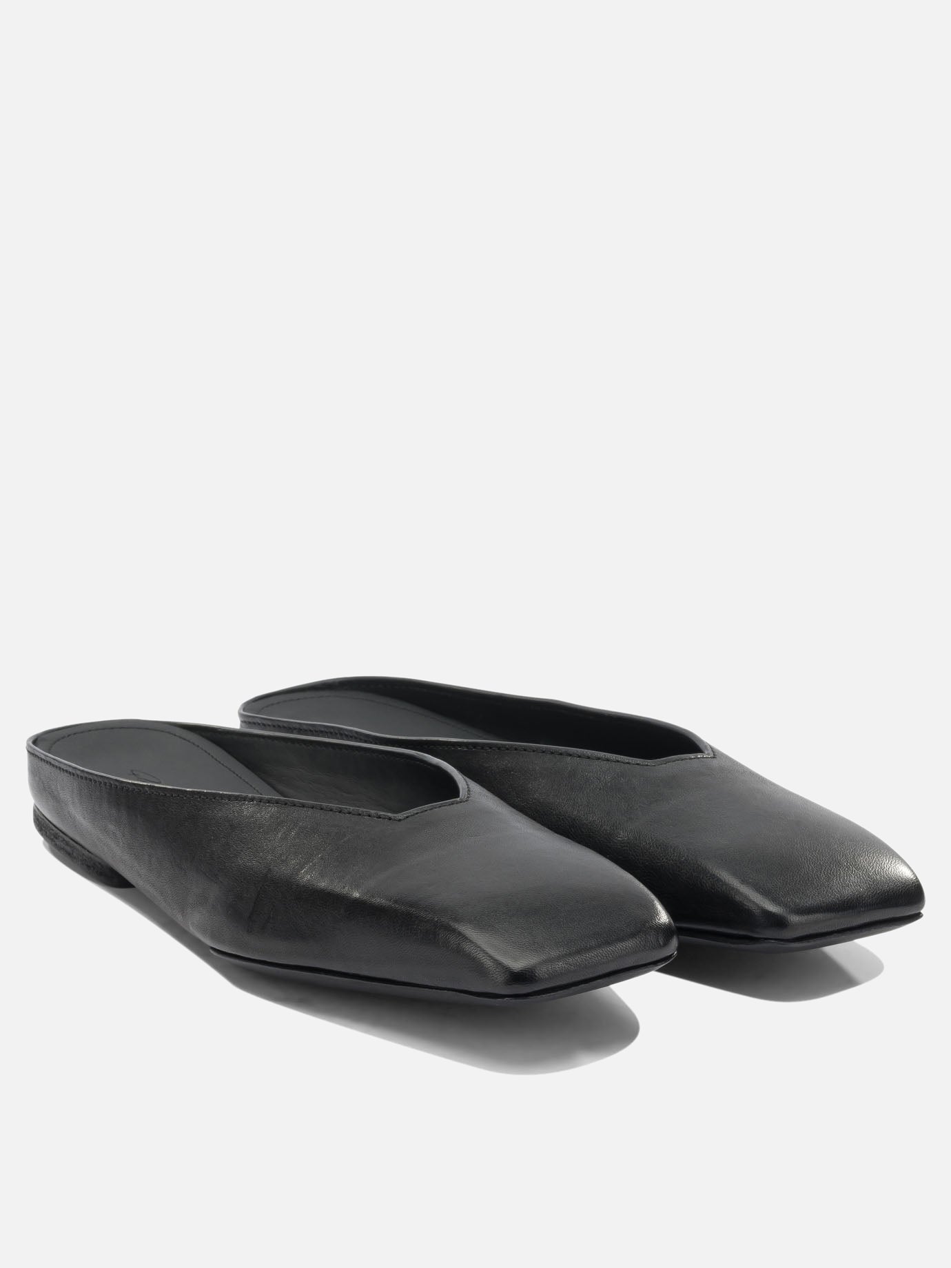 Slippers 100% ram leather - 100% cow leather  Black - Rick Owens Women | PDP | VIETTI Online Store | Zoom-Modal_2
