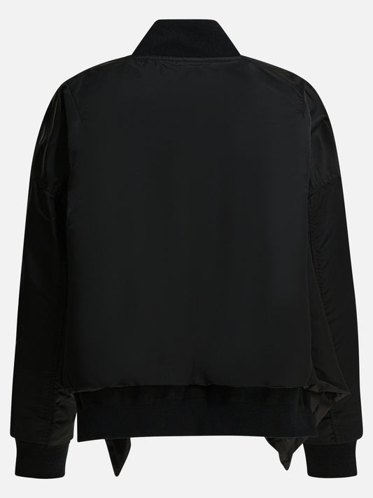 Bomber jackets Solid colour  Black - Sacai Women | PLP | VIETTI Online Store | 2
