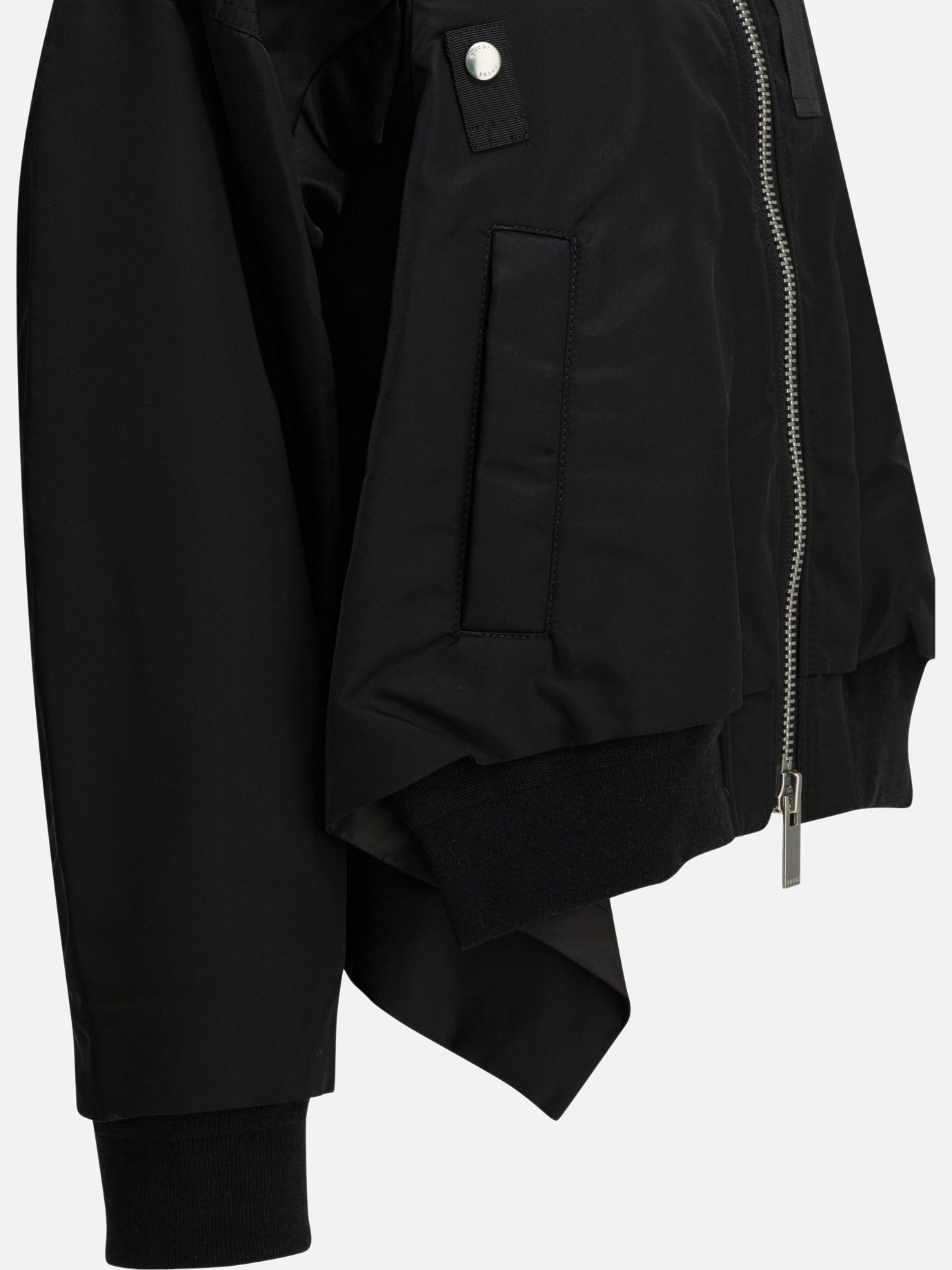 Bomber jackets Solid colour  Black - Sacai Women | PDP | VIETTI Online Store | thumbnail_3