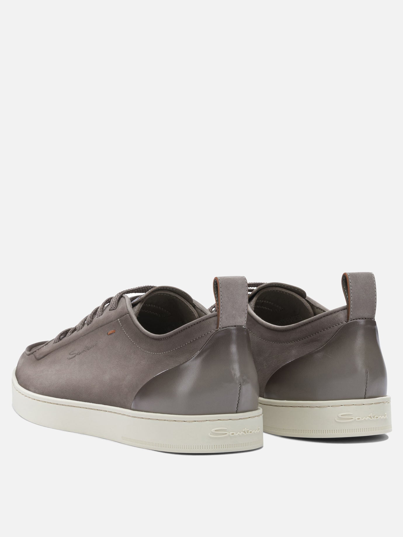 Low top sneakers 100% leather  Beige - Santoni Men | PDP | VIETTI Online Store | Zoom-Modal_4
