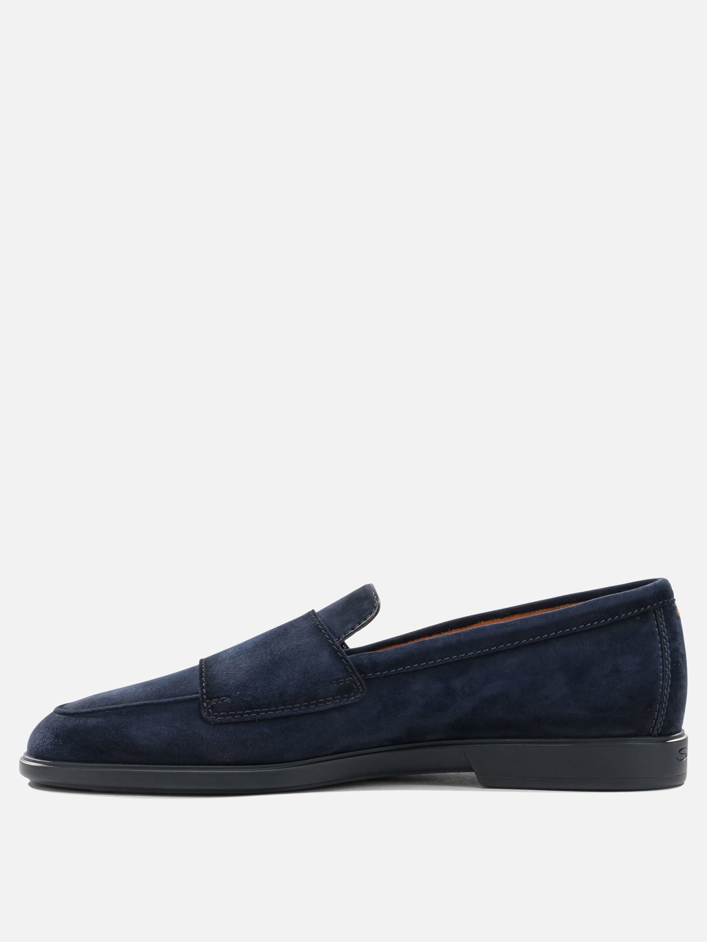 Loafers 100% suede - 100% rubber  Blue - Santoni Men | PDP | VIETTI Online Store | Zoom-Modal_3
