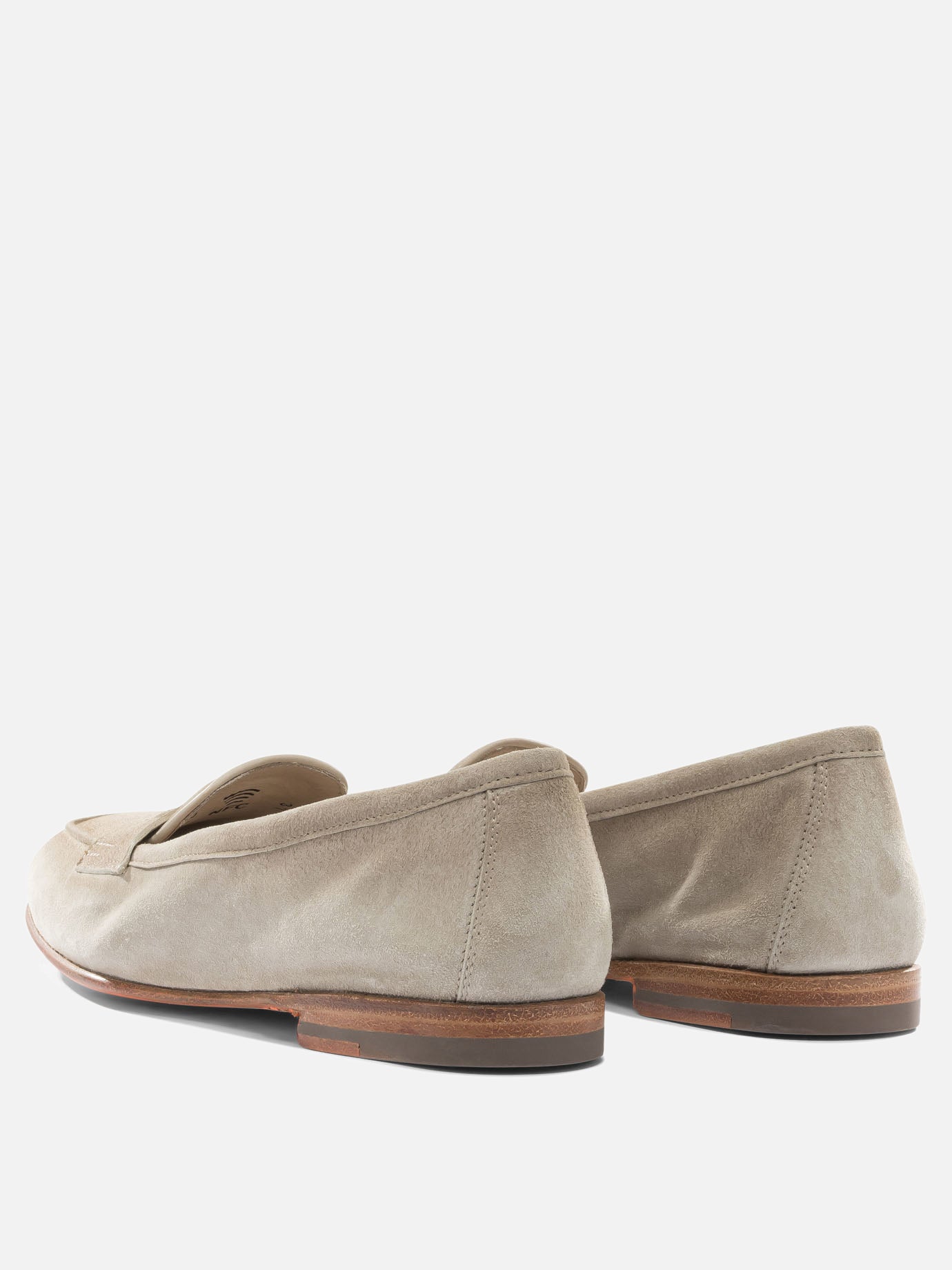 Loafers 100% suede - 100% leather  Beige - Santoni Women | PDP | VIETTI Online Store | Zoom-Modal_4
