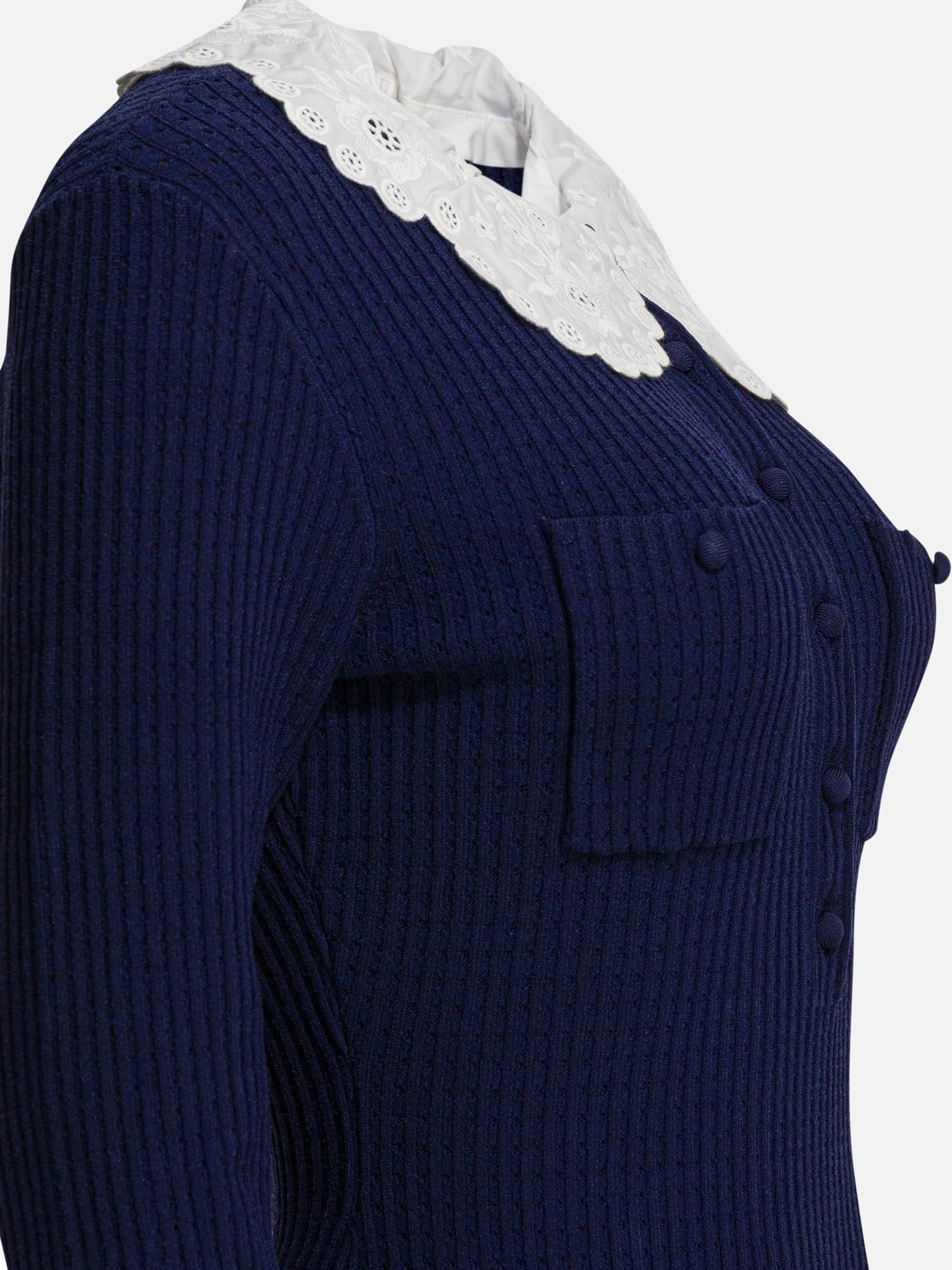 Mini dresses Solid colour  Blue - Self-portrait Women | PDP | VIETTI Online Store | thumbnail_4