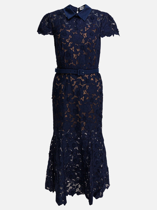 Midi dresses Solid colour  Blue - Self-portrait Women | PLP | VIETTI Online Store 
