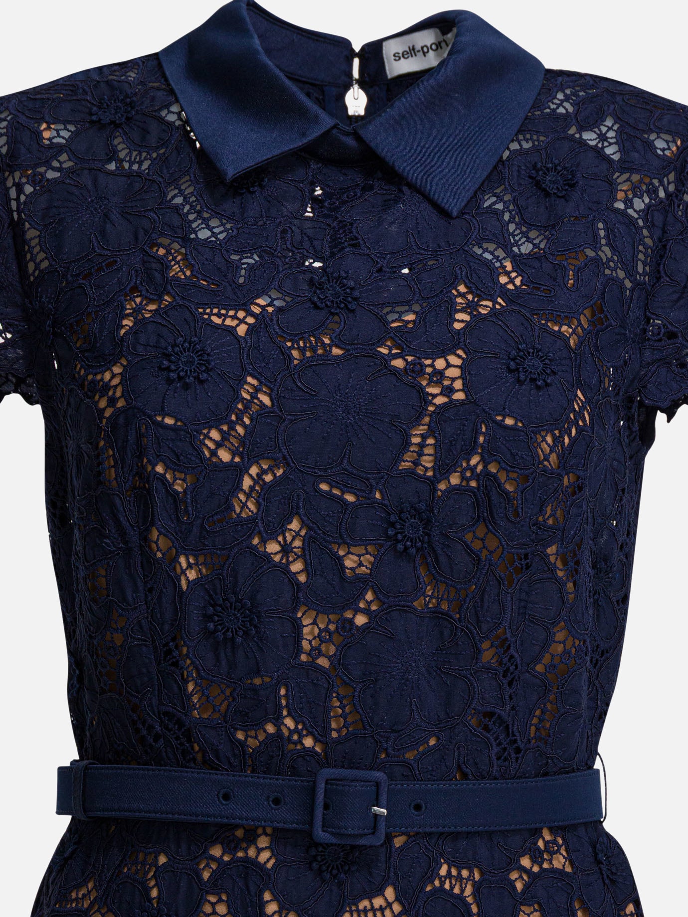 Midi dresses Solid colour  Blue - Self-portrait Women | PDP | VIETTI Online Store | thumbnail_3