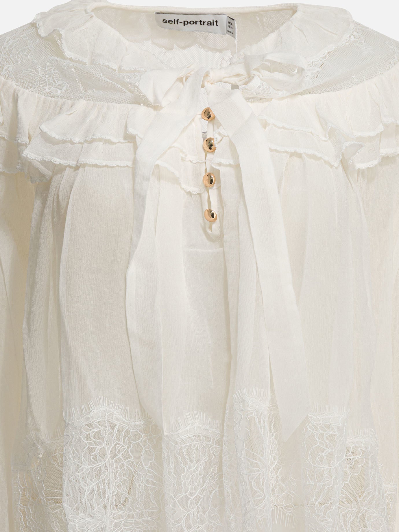 Blouses Solid colour  White - Self-portrait Women | PDP | VIETTI Online Store | Zoom-Modal_3
