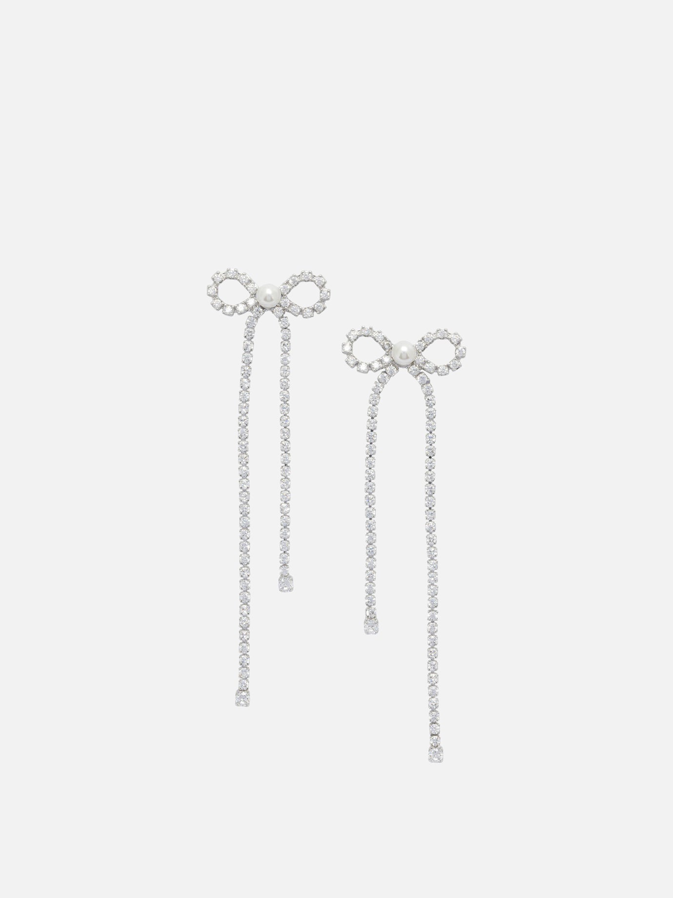 Earrings 100% brass  Silver - Self-portrait Women | PDP | VIETTI Online Store | Zoom-Modal
