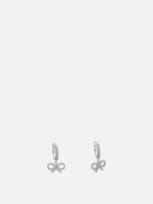 Earrings 100% brass  Silver - Self-portrait Women | VIETTI Online Store 
