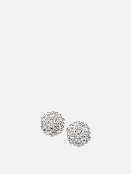 Earrings 100% brass - 5% strass  Silver - Self-portrait Women | VIETTI Online Store 

