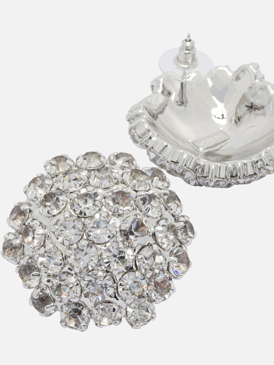 Earrings 100% brass - 5% strass  Silver - Self-portrait Women | VIETTI Online Store | 2
