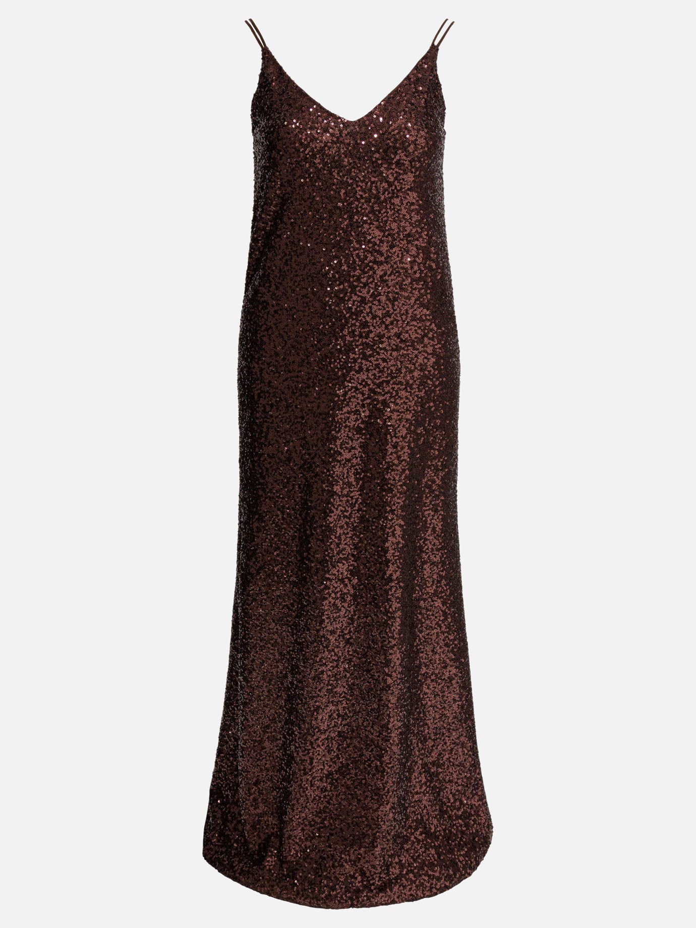 Long dresses Solid colour  Brown - Semper Women | PDP | VIETTI Online Store | Zoom-Modal
