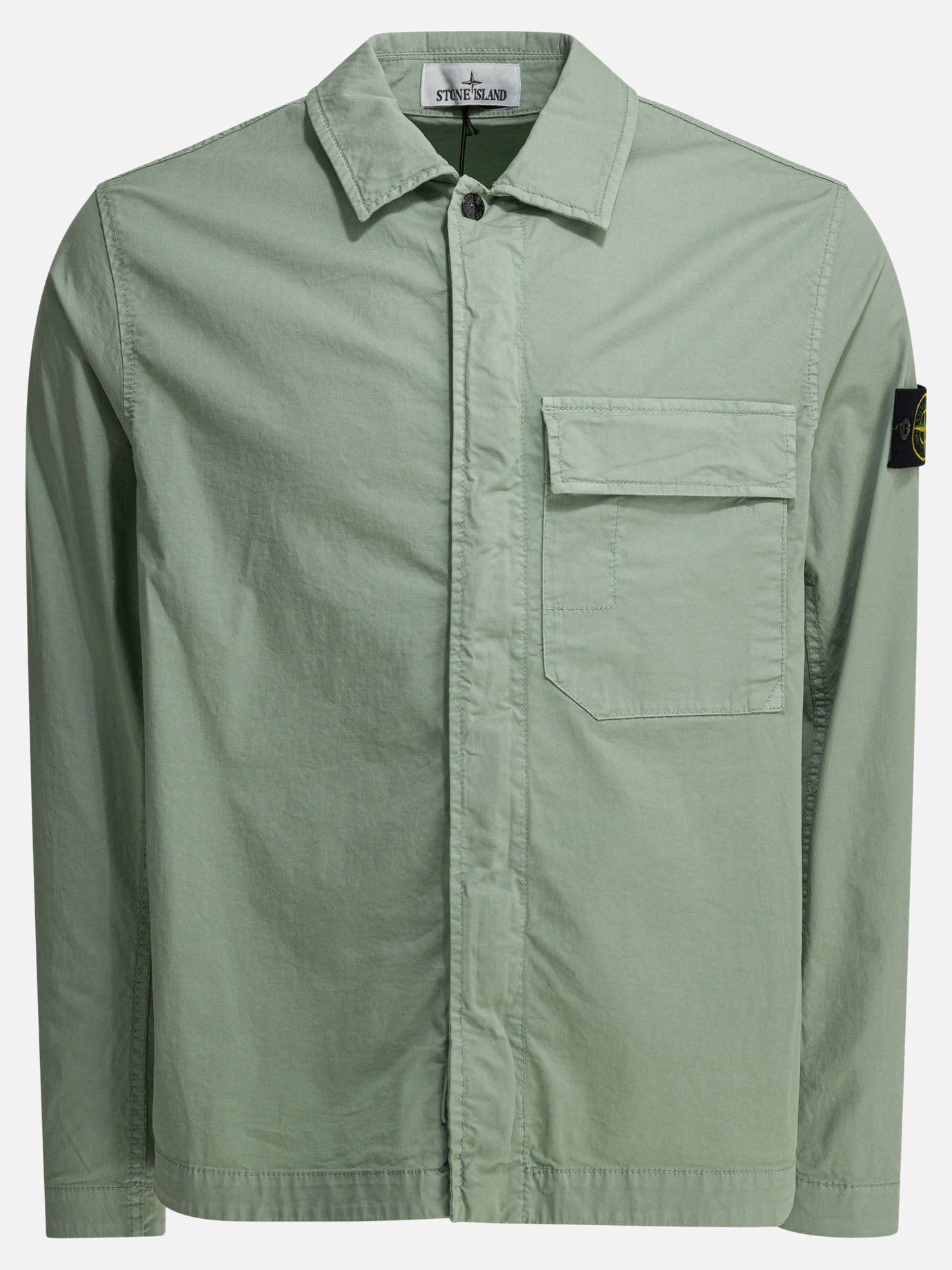 Overshirt jackets Solid colour  Green - Stone Island Men | PDP | VIETTI Online Store | Zoom-Modal
