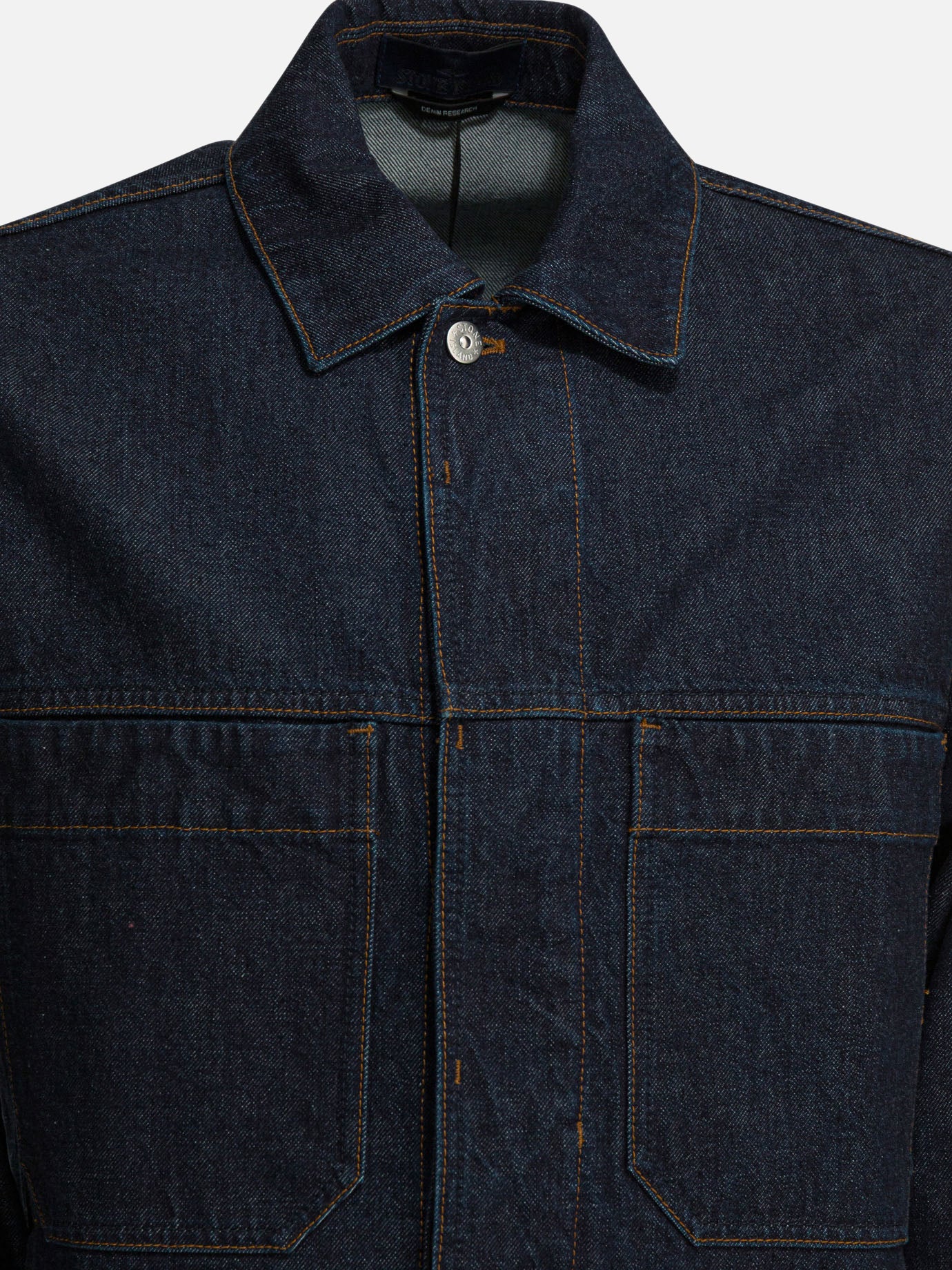 Denim jackets Solid colour  Blue - Stone Island Men | PDP | VIETTI Online Store | Zoom-Modal_3
