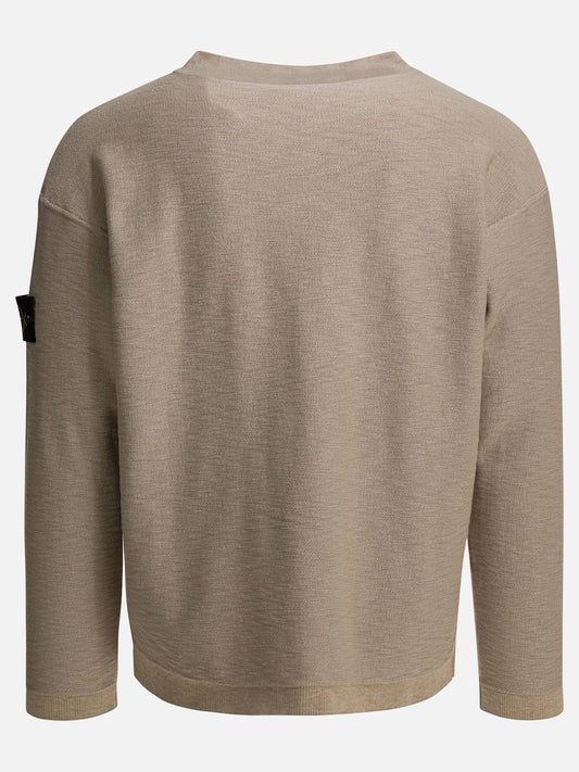 Crewnecks Logo  Beige - Stone Island Men | PDP | VIETTI Online Store | 2
