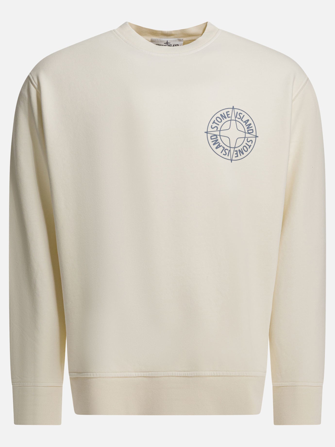 Crewnecks Logo  White - Stone Island Men | PDP | VIETTI Online Store | thumbnail